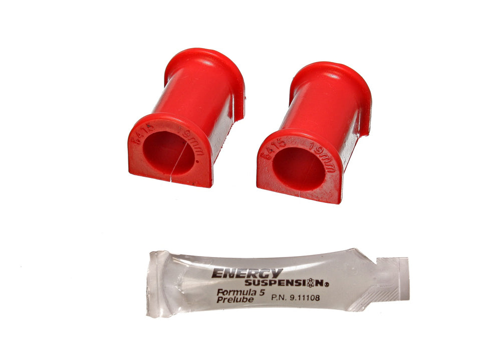 Energy Suspension 5.5132R Sway Bar Bushing Set; Red; Front; Bar Dia. 18mm; Performance Polyurethane; - Truck Part Superstore
