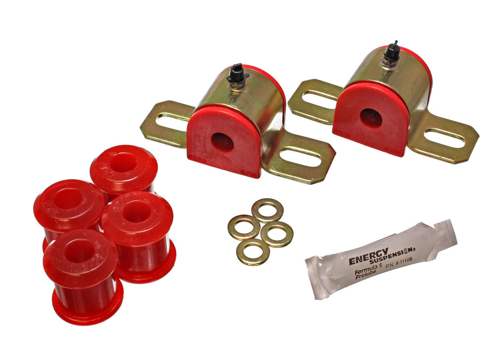 Energy Suspension 5.5148R Sway Bar Bushing Set; Red; Rear; Bar Dia. 9/16 in.; Performance Polyurethane; - Truck Part Superstore