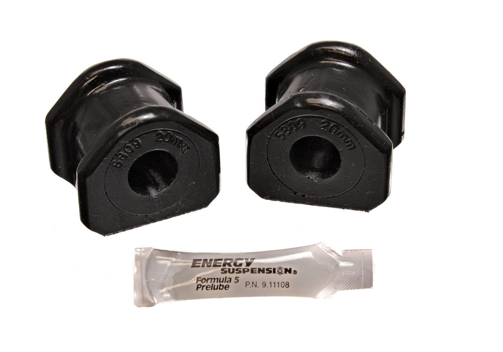 Energy Suspension 5.5149G Sway Bar Bushing Set; Black; Front; Bar Dia. 20mm; Performance Polyurethane; - Truck Part Superstore
