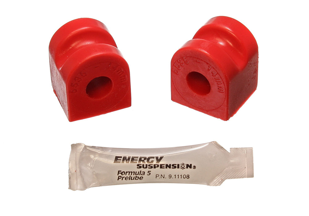 Energy Suspension 5.5156R Sway Bar Bushing Set; Red; Rear; Bar Dia. 17mm; Performance Polyurethane; - Truck Part Superstore