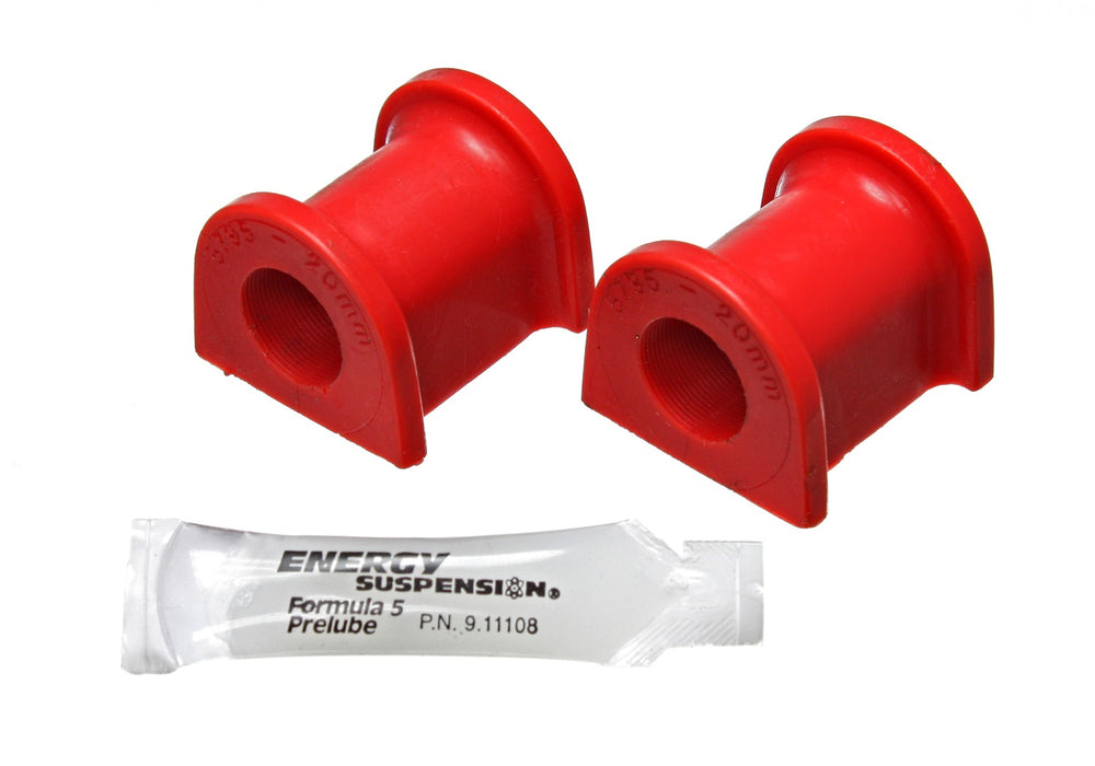 Energy Suspension 5.5162R Sway Bar Bushing Set; Red; Rear; Bar Dia. 21mm; Performance Polyurethane; - Truck Part Superstore