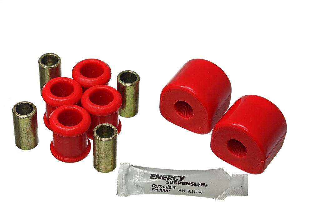 Energy Suspension 5.5179R Sway Bar Bushing Set; Rear; 14mm; Incl. End Link Bushings; Red; - Truck Part Superstore
