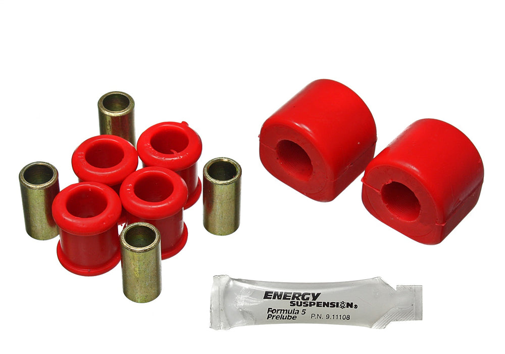 Energy Suspension 5.5184R Sway Bar Bushing Set; Rear; 20mm; Incl. End Link Bushings; Red; - Truck Part Superstore