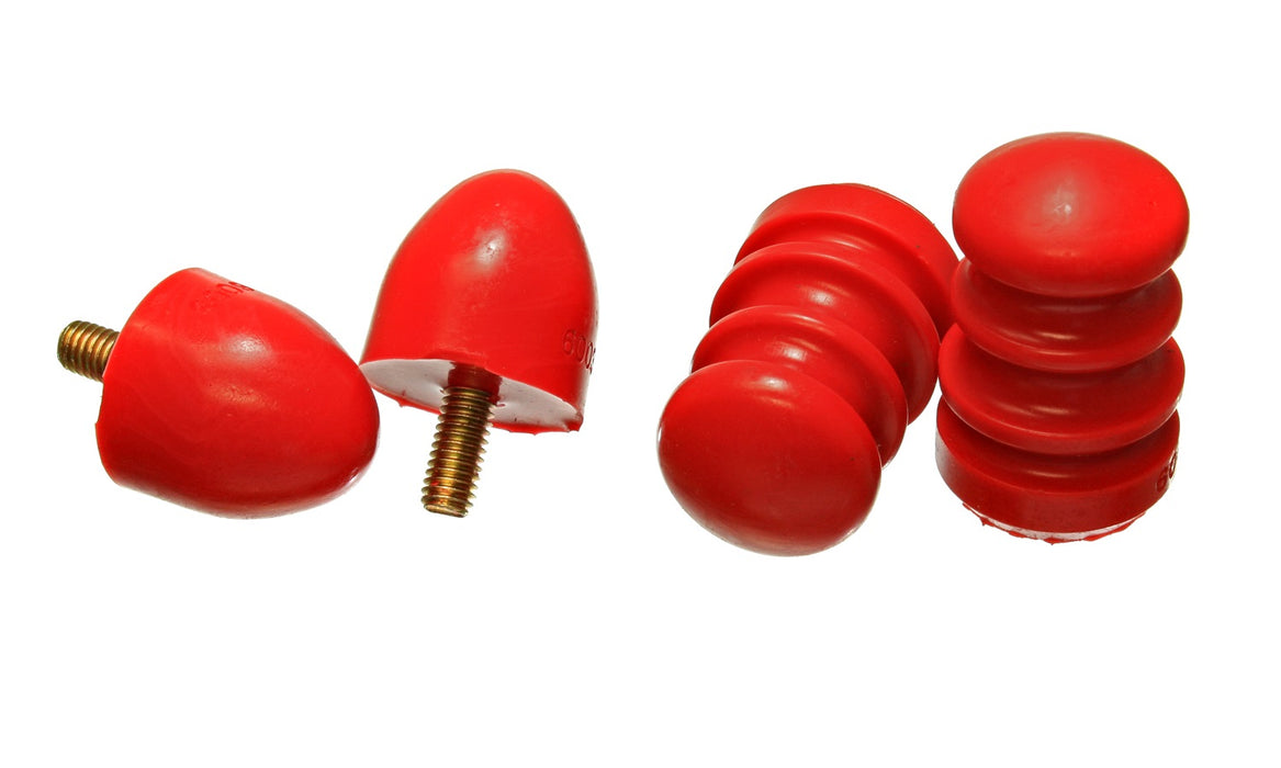 Energy Suspension 5.6102R Bump Stop Set; Red; Front Lower; Incl. 2 Per Set; Performance Polyurethane; - Truck Part Superstore