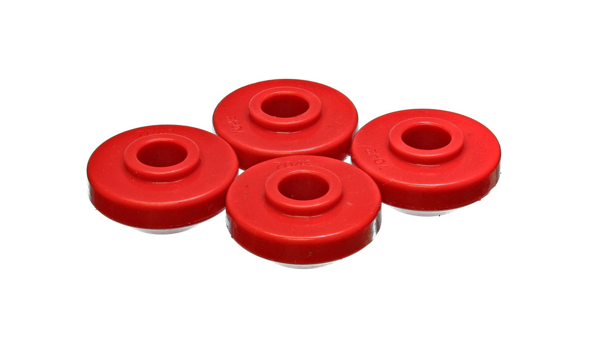 Energy Suspension 5.7104R Strut Rod Bushing Set; Red; Front; Performance Polyurethane; - Truck Part Superstore