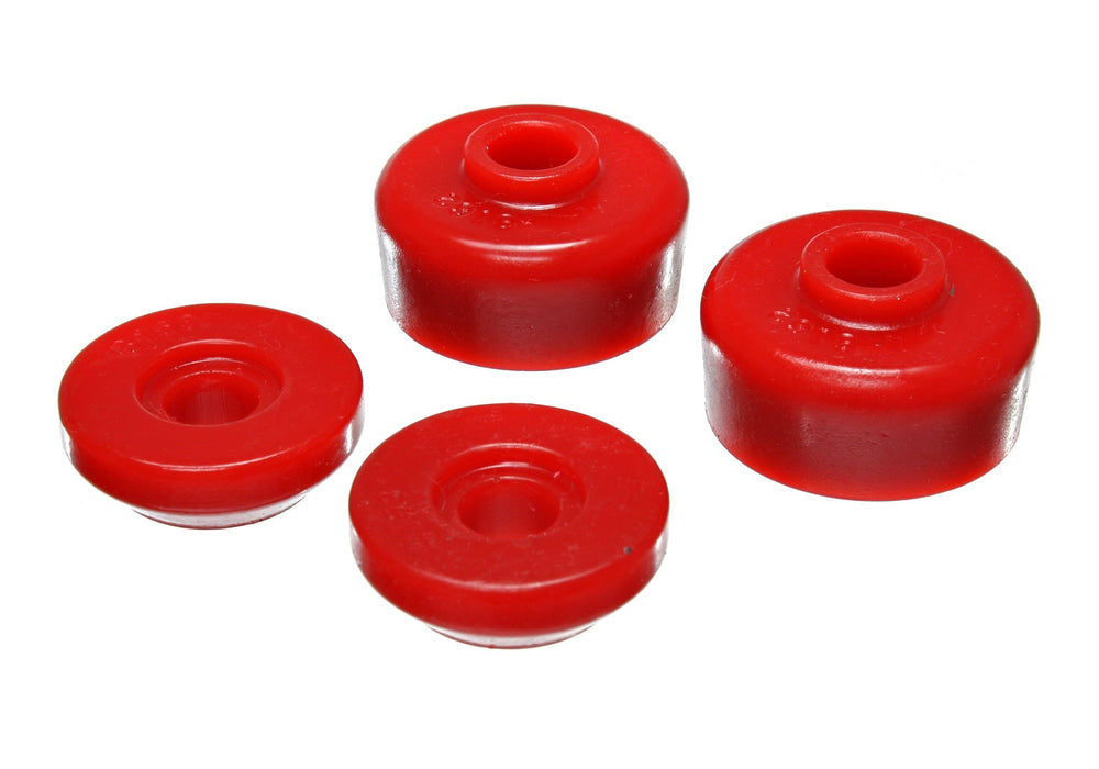Energy Suspension 5.8104R Shock Bushing Set; Red; Rear Upper; Performance Polyurethane; - Truck Part Superstore