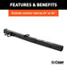 CURT 45048 Receiver Tube Adapter (2-1/2in. to 2in. Shank; 4;500 lbs. GTW; 34in. Length) - Truck Part Superstore