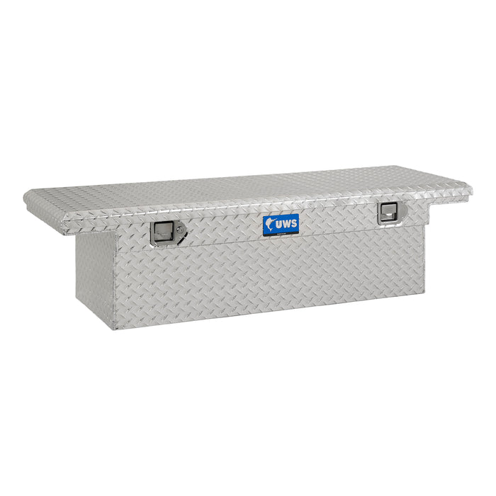 UWS TBS-58-LP Bright Aluminum 58in. Crossover Truck Tool Box; Low Profile (LTL Shipping Only) - Truck Part Superstore