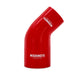 Mishimoto MMCP-R45-22530RD Mishimoto 45-Degree Silicone Transition Coupler, 2.25-in to 3.00-in, Red - Truck Part Superstore