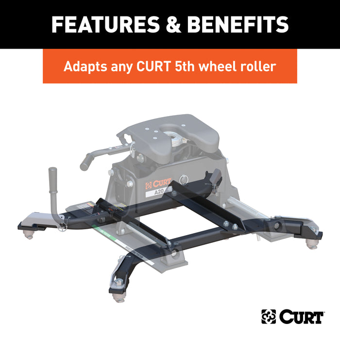 CURT 16022 Puck System 5th Wheel Roller Adapter; 24K; Select Ram 2500; 3500; 6.5ft. Bed - Truck Part Superstore