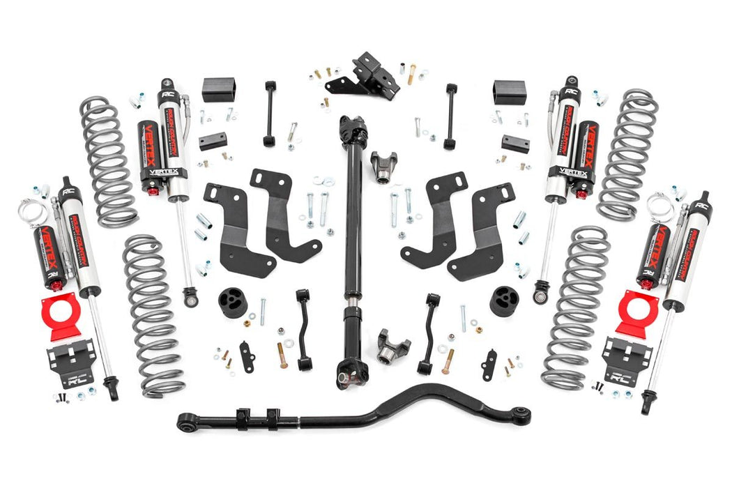Rough Country 65450 3.5 Inch Jeep Suspension Lift Kit Vertex Reservoir Stage 2 Coils & Control Arm Drop 18-20 Wrangler JL Unlimited Rough Country - Truck Part Superstore