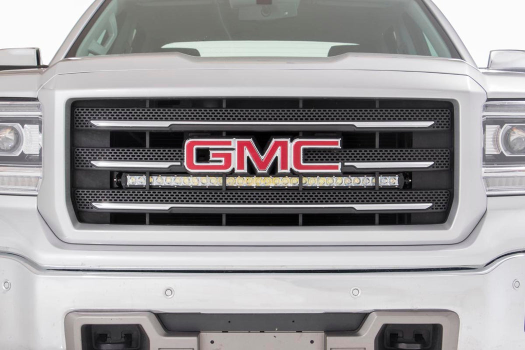 Rough Country 70625 30 Inch Curved Cree LED Grille Kit Single Row 14-18 Silverado/Sierra 1500 Rough Country - Truck Part Superstore