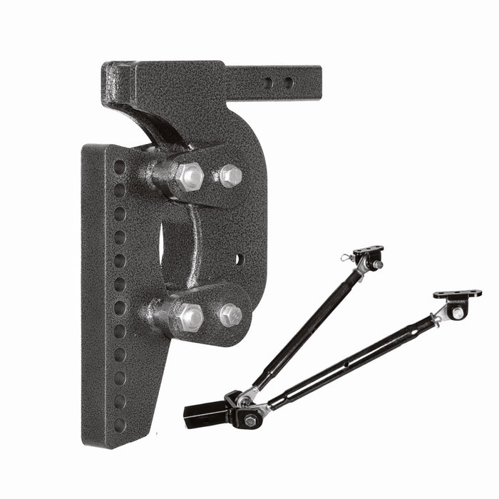 GEN-Y Hitch GH-1503 The BOSS TORSION-FLEX 2.5" Wht Dist Shank 17.5" Drop 2.4K TW 21K Hitch & Stabkit - Truck Part Superstore