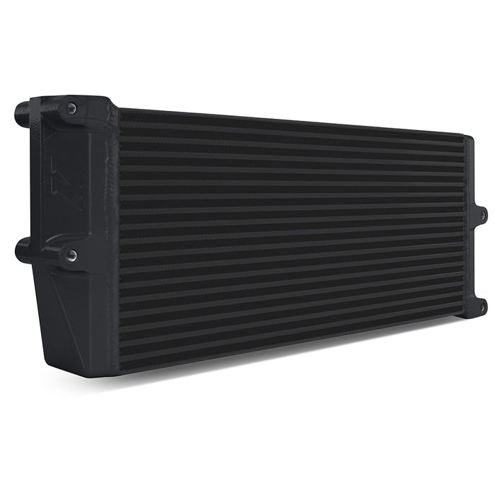 Mishimoto MMOC-OO-17BK Universal Heavy-Duty Bar-and-Plate Oil Cooler, 17in Core, Opposite-Side Outlets - Truck Part Superstore