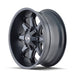 ION 181-2976M18 181 (181) SATIN BLACK/MILLED SPOKES 20X9 8x6.5/8x170 18MM 130.8MM - Truck Part Superstore