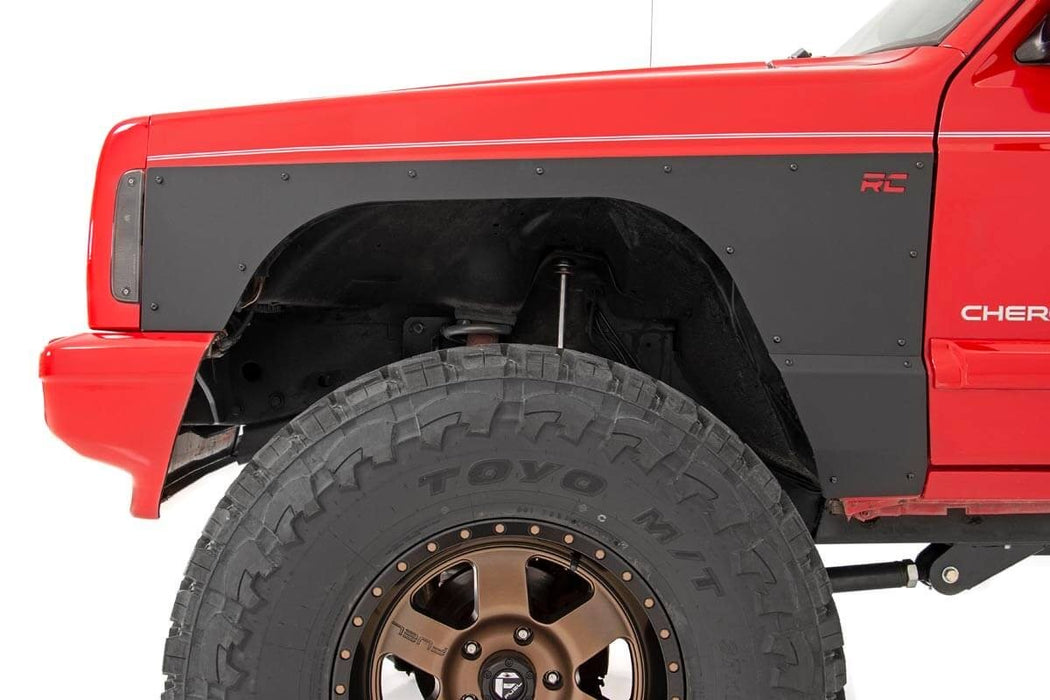 Rough Country 10581 Jeep Front & Rear Upper and Lower Quarter Panel Armor-97-01 Cherokee XJ Rough Country - Truck Part Superstore