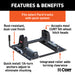 CURT 16020 Puck System 5th Wheel Roller; 24K; Select Ford F-250; F-350; 6.75ft. Bed - Truck Part Superstore