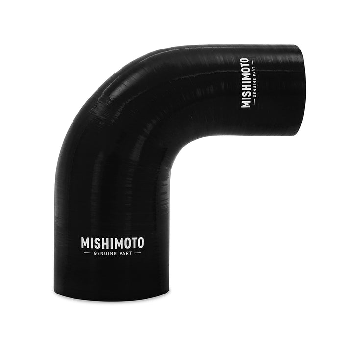 Mishimoto MMCP-R90-2530BK Mishimoto 90-Degree Silicone Transition Coupler, 2.50-in to 3.00-in, Black - Truck Part Superstore