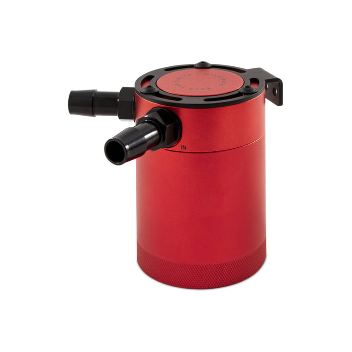 Mishimoto MMBCC-CBTWO-RD Mishimoto Compact Baffled Oil Catch Can, 2-Port - Truck Part Superstore