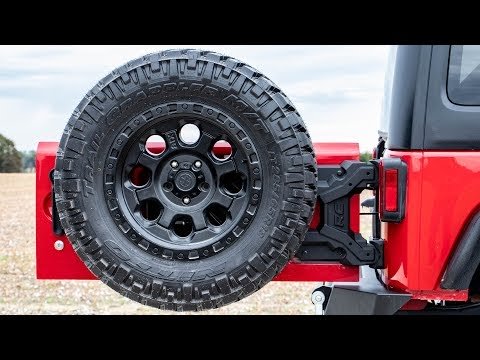 Rough Country 10523 HD Hinged Spare Tire Carrier Kit 07-18 Jeep JK Rough Country - Truck Part Superstore