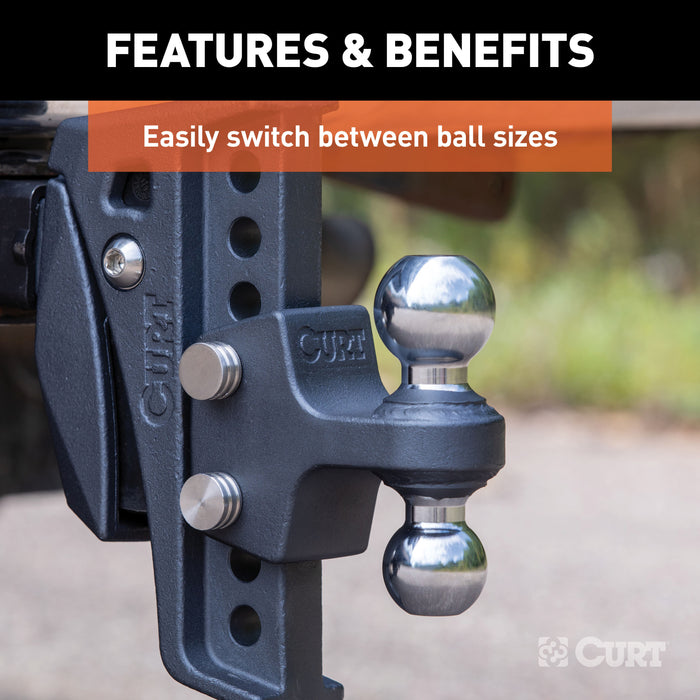 CURT 45952 CURT 45952 Replacement Rebellion XD Dual Ball; 2; 2-5/16-Inch; Up to 15K - Truck Part Superstore