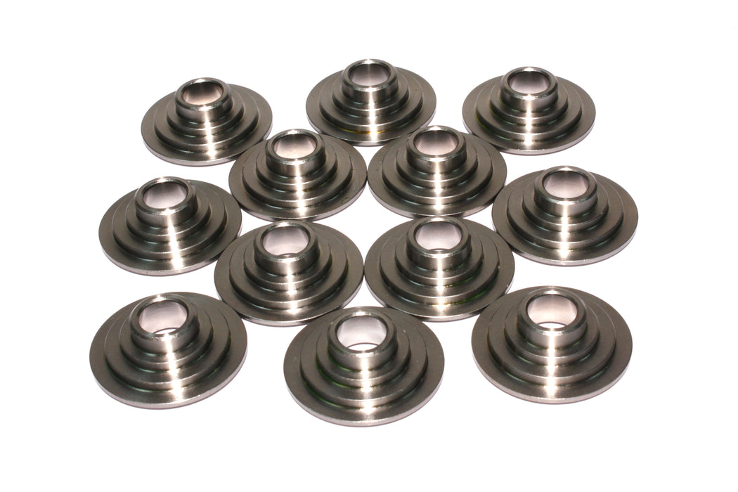 COMP Cams 733-12 10 Degree Titanium Retainer Set of 12 for 1.625" OD Double Springs - Truck Part Superstore