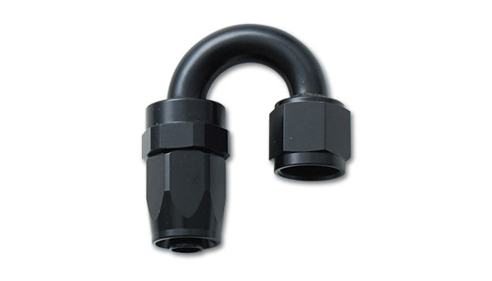 Vibrant Performance 21820 180 Degree Hose End Fitting; Hose Size: -20AN; 6061 Aluminum; Anodized Black; - Truck Part Superstore