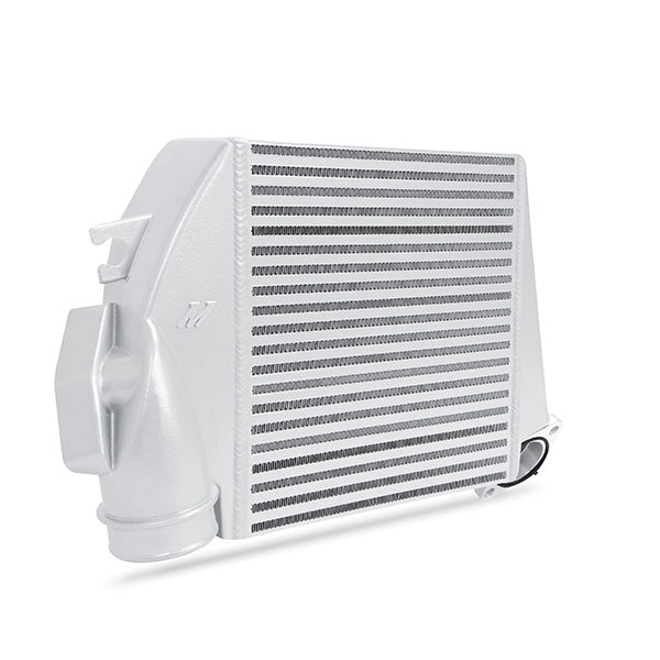 Mishimoto MMTMIC-WRX-08SLBL Subaru WRX 2008-2014 Top-Mount Intercooler Silver Cooler, Blue Hoses - Truck Part Superstore
