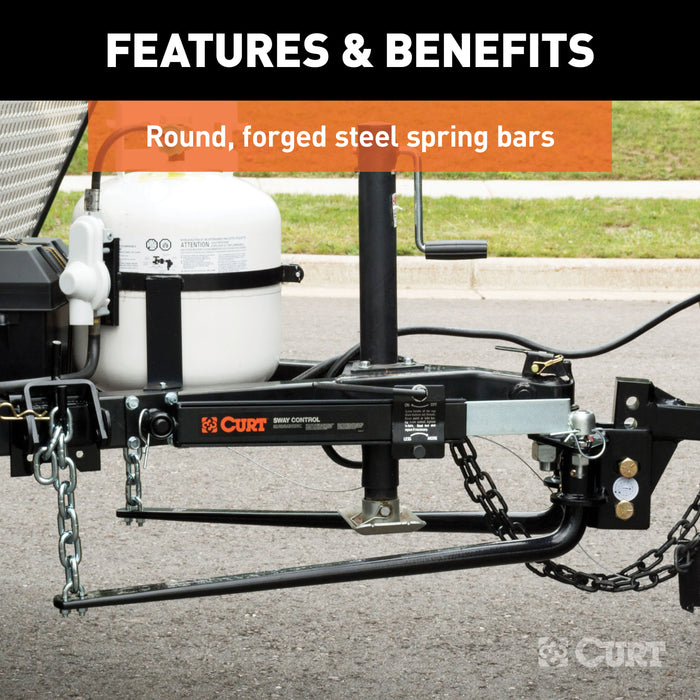 CURT 17062 Round Bar Weight Distribution Hitch Detail