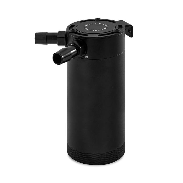 Mishimoto MMBCC-CBTWO-XLBK Mishimoto XL Compact Baffled Oil Catch Can, 2-Port - Truck Part Superstore
