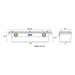 UWS SL-69-LP-R Bright Aluminum 69in. Secure Lock Crossover Truck Tool Box with Low Profile/Rail - Truck Part Superstore