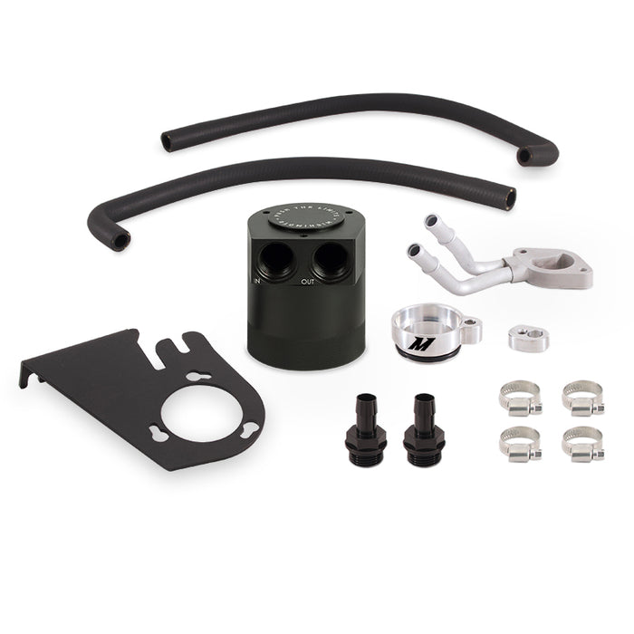 Mishimoto MMBCC-F2D-11BE Baffled Oil Catch Can Kit, fits Ford 6.7L Powerstroke 2011-2016 - Truck Part Superstore