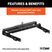 CURT 61503 Over-Bed Gooseneck Installation Brackets; Select Chevy; GMC C/K-Series; 8ft. Bed - Truck Part Superstore