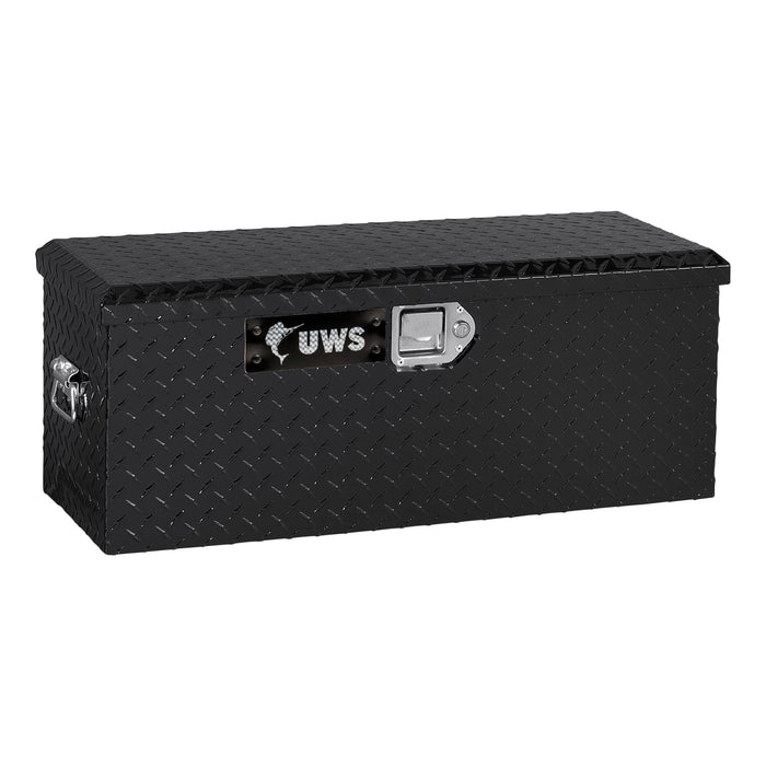 UWS EC20012 Gloss Black Aluminum ATV Tool Box (Heavy Packaging) - Truck Part Superstore