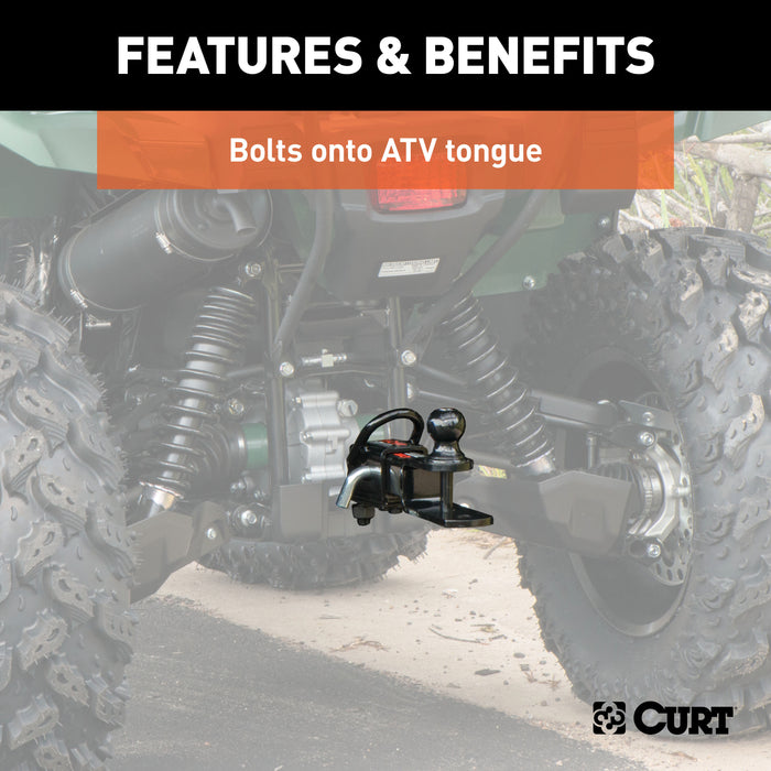 CURT 45029 ATV Towing Starter Kit with 2in. Shank and 1-7/8in. Trailer Ball - Truck Part Superstore