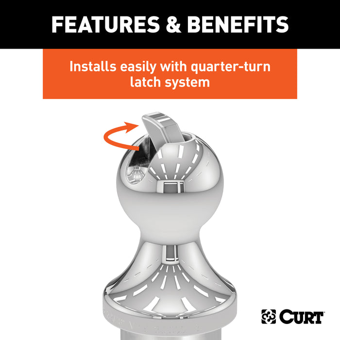 CURT 60601 OEM Puck System 2-5/16in. Gooseneck Ball; Ram (30K) - Truck Part Superstore