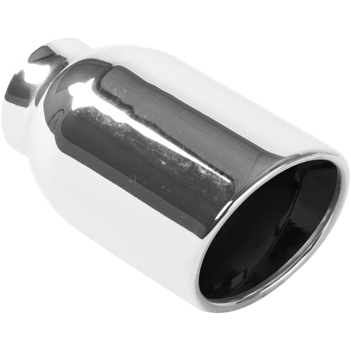 MagnaFlow Exhaust Products 35164 Single Exhaust Tip-2.25in. Inlet/4in. Outlet - Truck Part Superstore