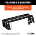 CURT 60660 Double Lock EZr Gooseneck Installation Brackets; Select Dodge; Ram 2500; 3500 - Truck Part Superstore