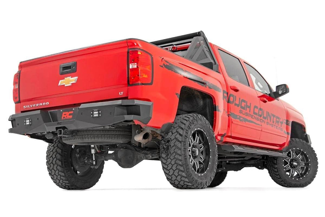 Rough Country 10773 Chevy Heavy-Duty Rear LED Bumper 07-18 Silverado 1500 Rough Country - Truck Part Superstore