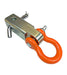 Mile Marker 60-65000C D Ring Hitch Receiver 3/4 Inch Steel Orange Zinc Coated Dual Sided Mounting Mile Marker - Truck Part Superstore