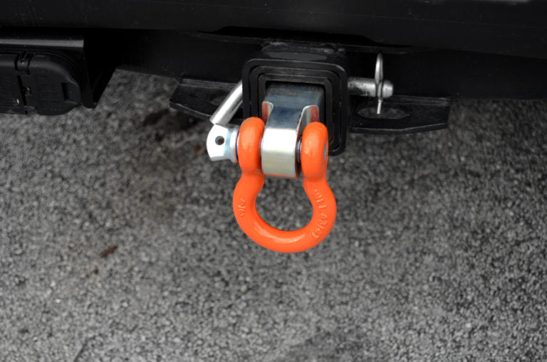 Mile Marker 60-65000C D Ring Hitch Receiver 3/4 Inch Steel Orange Zinc Coated Dual Sided Mounting Mile Marker - Truck Part Superstore
