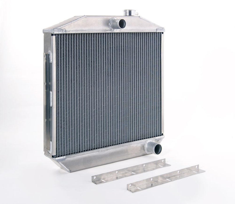 Be Cool 60002 55-57 Chevrolet Bel Air Downflow Radiator for GM w/Std Trans Factory-Fit Natural Finish Be Cool Radiator - Truck Part Superstore