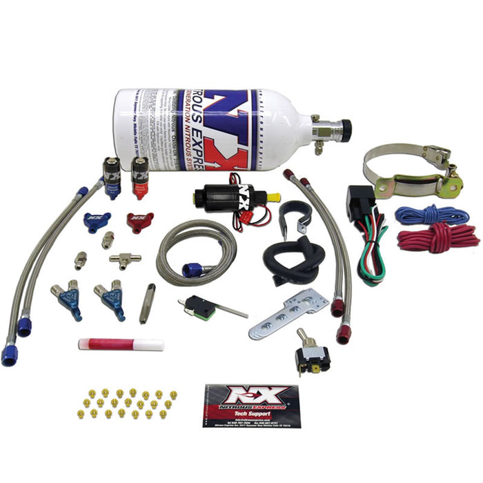 Nitrous Express 60002P TWO CYLINDER PIRANHA SYSTEM; 2.5 LB - Truck Part Superstore