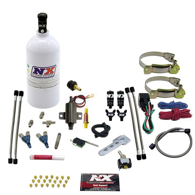 Nitrous Express 60002P TWO CYLINDER PIRANHA SYSTEM; 2.5 LB - Truck Part Superstore