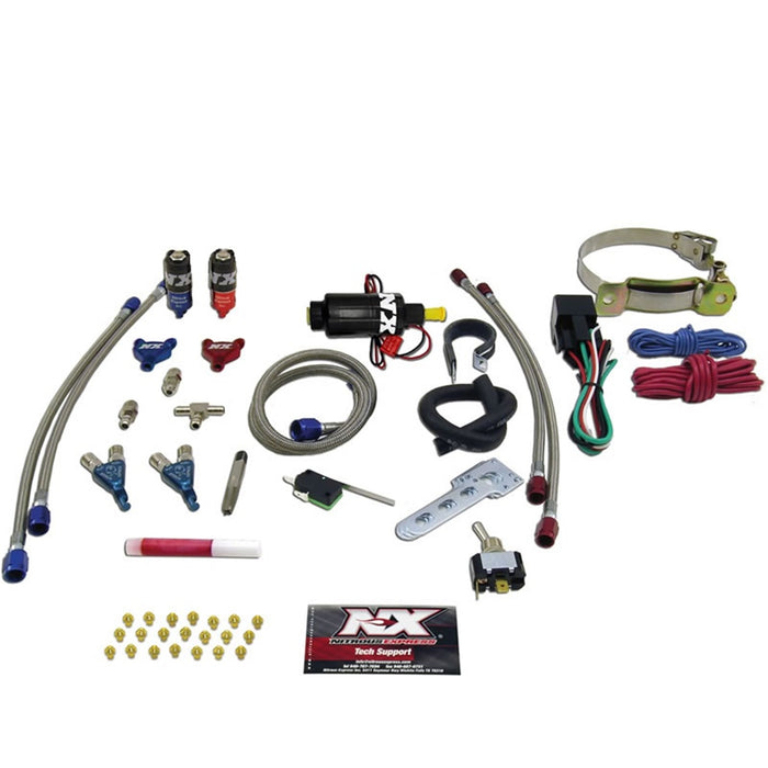 Nitrous Express 60002EFI-00P TWO CYLINDER PIRANHA SYSTEM; NO BOTTLE - Truck Part Superstore