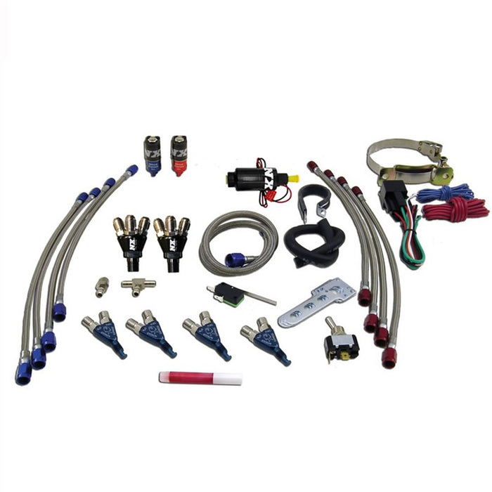Nitrous Express 60005-00P FOUR CYLINDER PIRANHA SYSTEM; NO BOTTLE - Truck Part Superstore