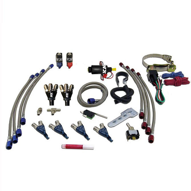 Nitrous Express 60005-00P FOUR CYLINDER PIRANHA SYSTEM; NO BOTTLE - Truck Part Superstore