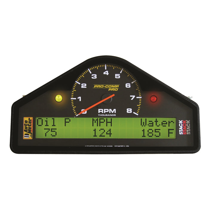 AutoMeter 6001 STREET DASH DISPLAY; 8K RPM/MPH/OILP/OILT/WTMP/VOLT; PRO-COMP - Truck Part Superstore