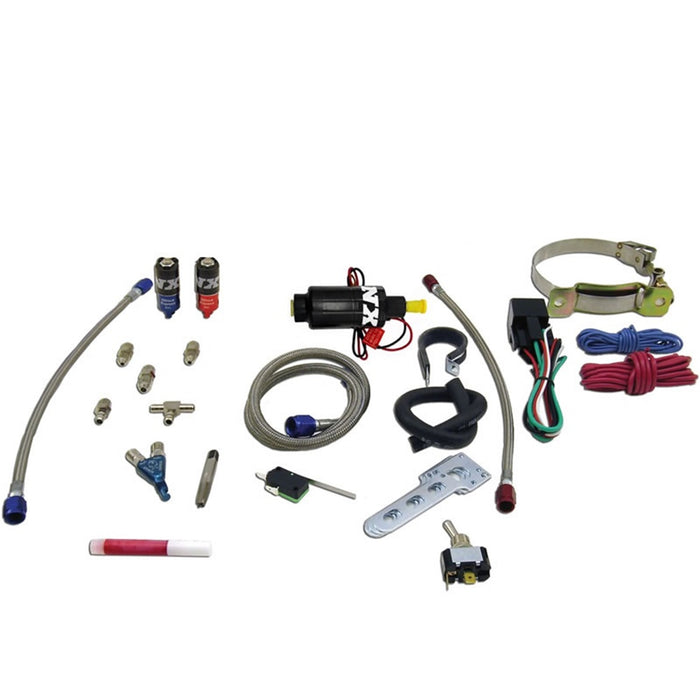 Nitrous Express 60022-00P TWO CYLINDER PIRANHA SYSTEM (V-TWINS W/SINGLE CARB); NO BOTTLE - Truck Part Superstore