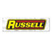 Edelbrock 600290 Russell Vinyl Banner 27in.X 96in. Vista Poly 9 MIL(Red; Yellow; Black) - Truck Part Superstore